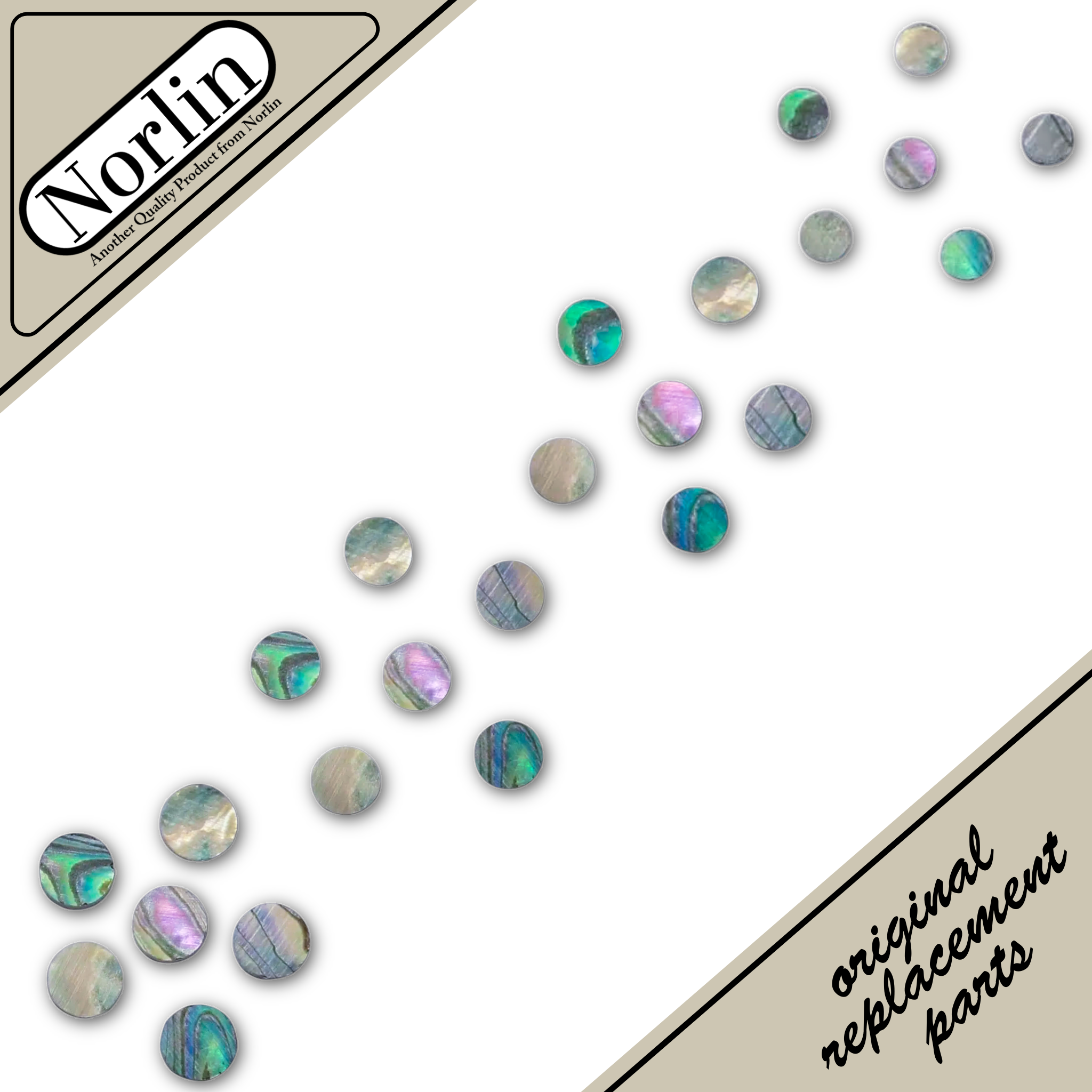 Abalone Side Position Dots & Inlays for Guitar (10-Pack)