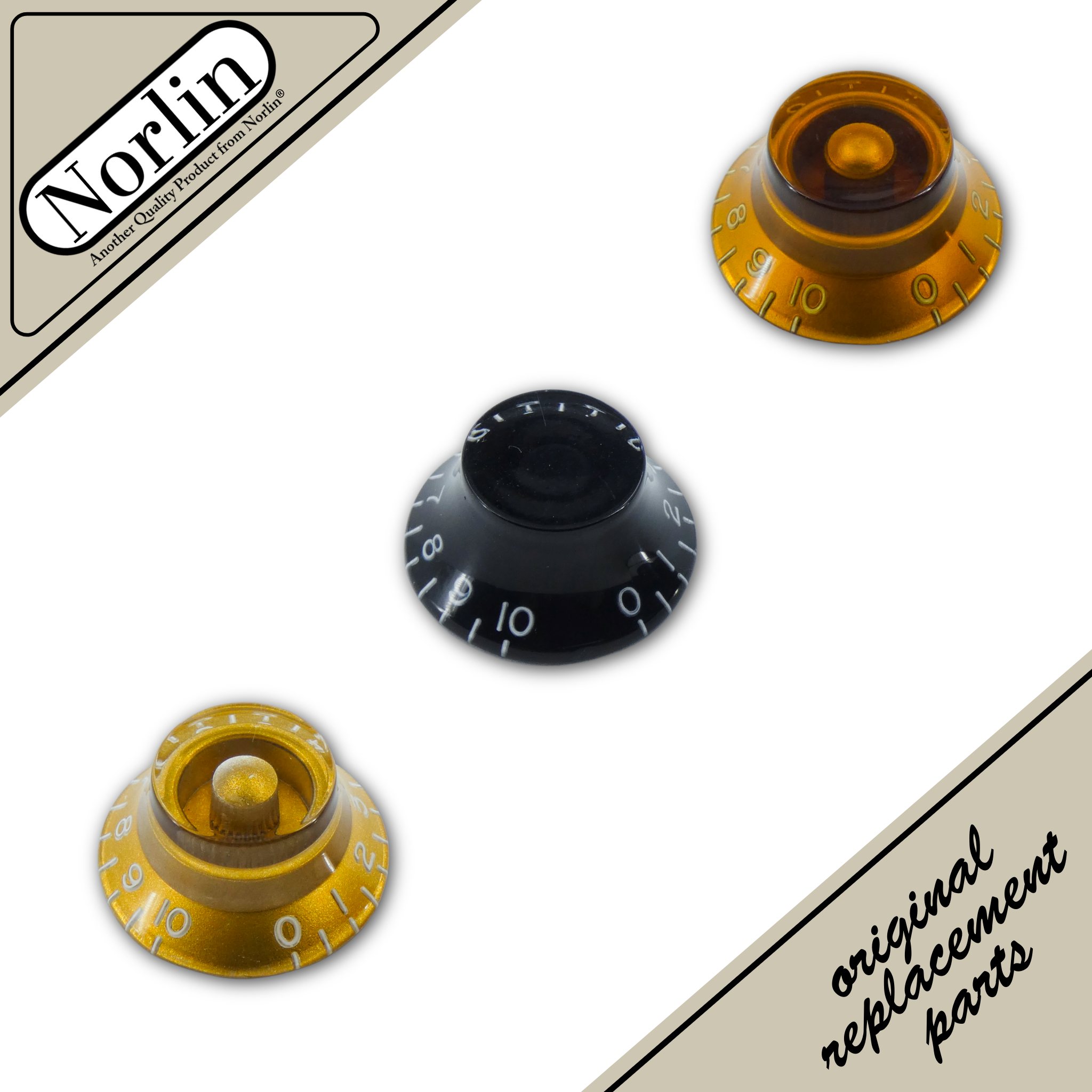 Embossed Vintage Bell Knob for Gibson® Guitars