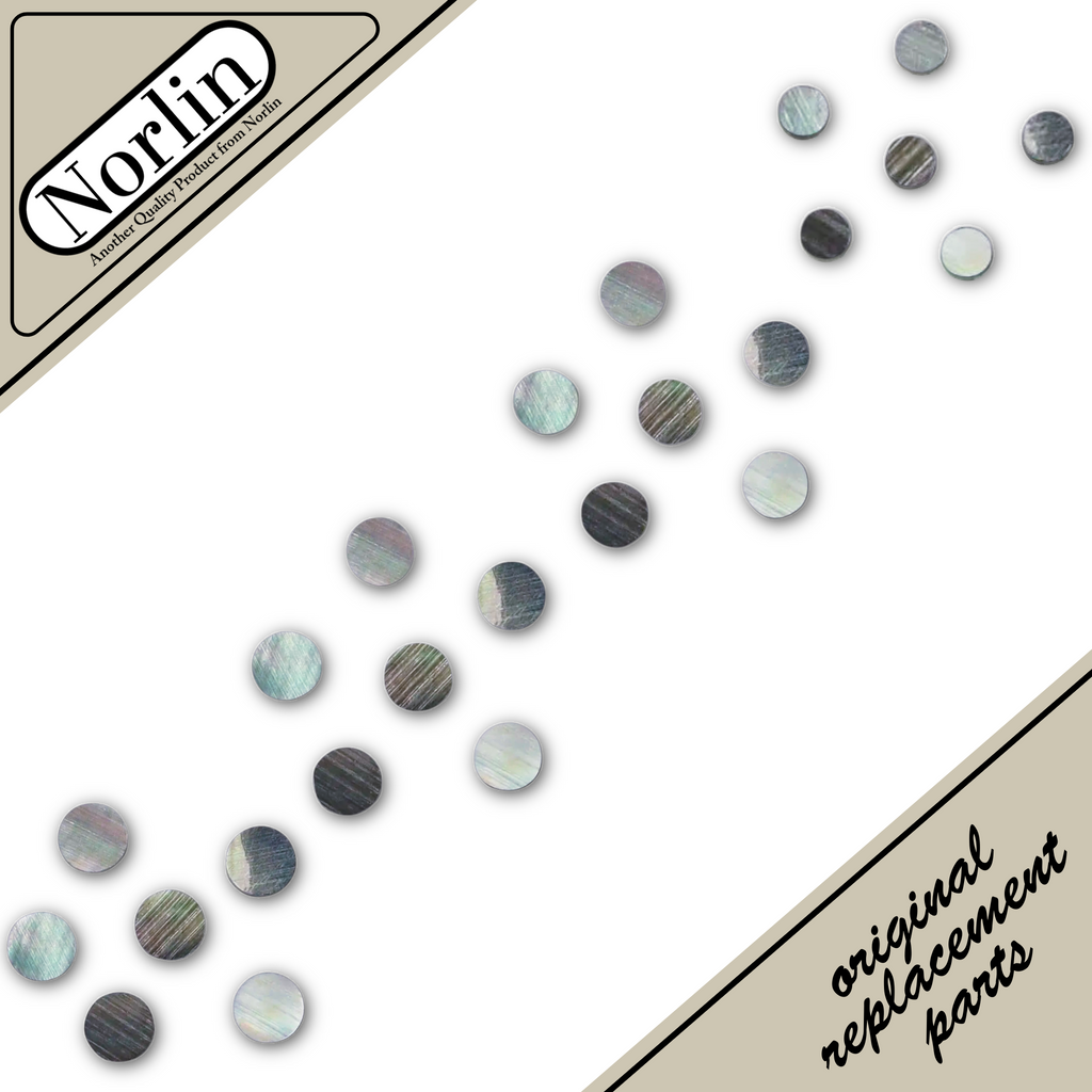 Black-Lip Pearl Oyster Side Position Dots & Inlays for Guitar (10-Pack)