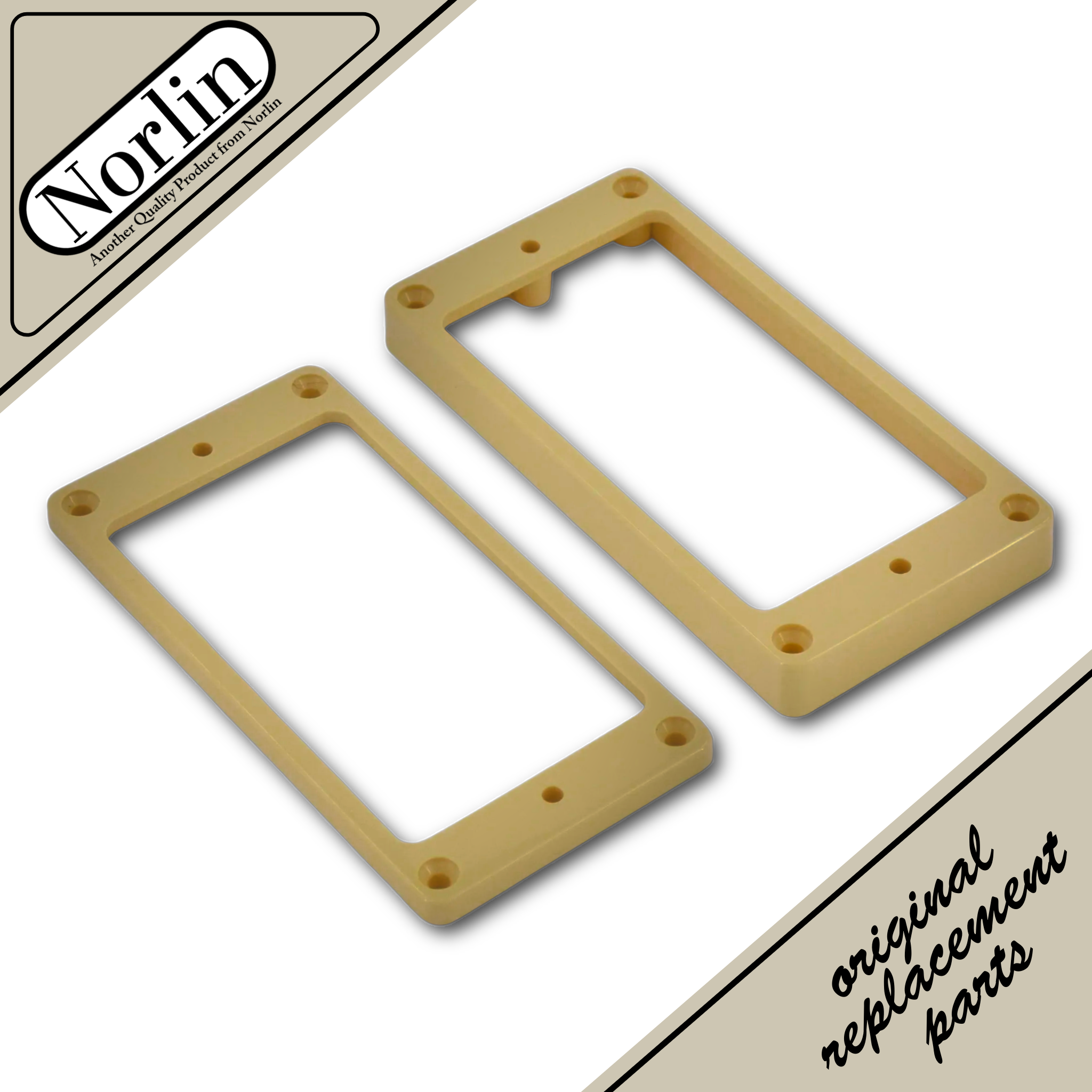 Humbucker Pickup Flat Mounting Ring (Cream) for Gibson® Guitars