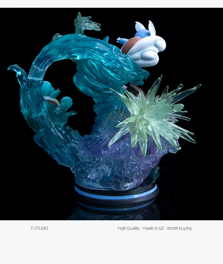 Pokemon Evolution LED Anime Figures, PVC Statue Model Toy Collections 20-35cm