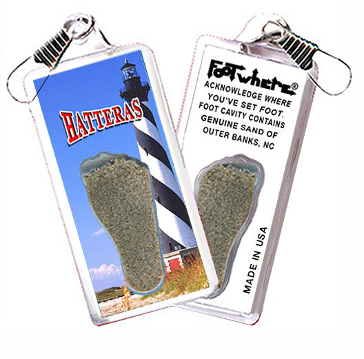 Outer Banks, NC FootWhere® Souvenir Zipper-Pull. 72 pieces/3 assorted styles.