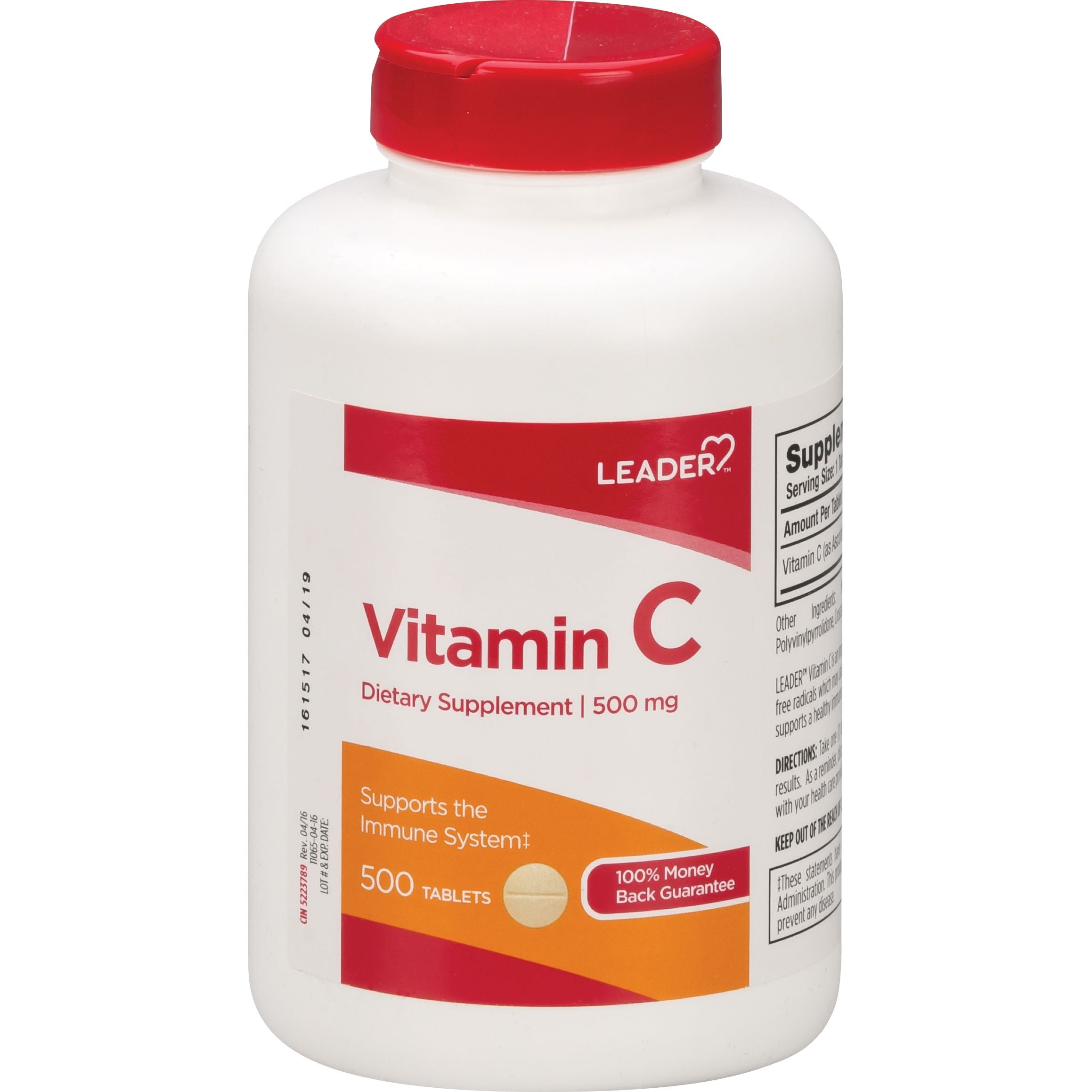 Leader Vitamin C, 500 Mg, Tablets