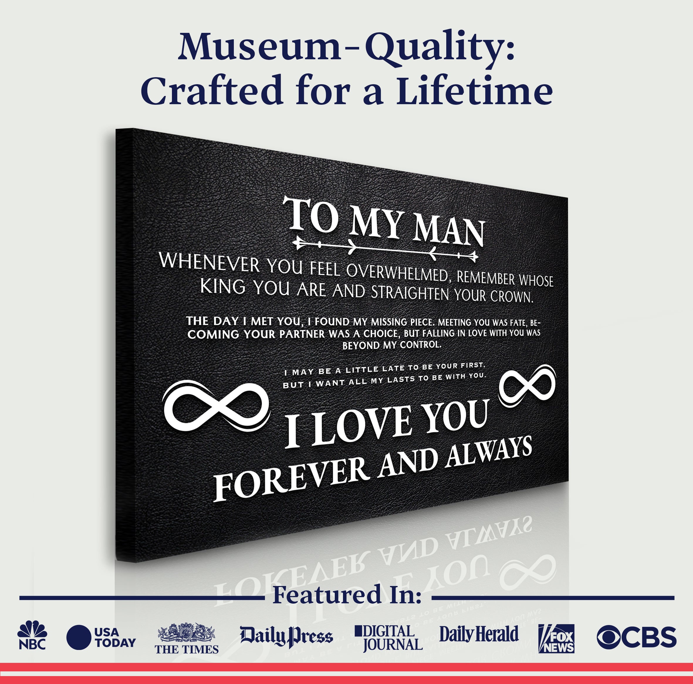 To My Man Father's Day Gift Sign II