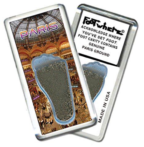 Paris FootWhere® Souvenir Magnet. 72 pieces/ 6 assorted styles.
