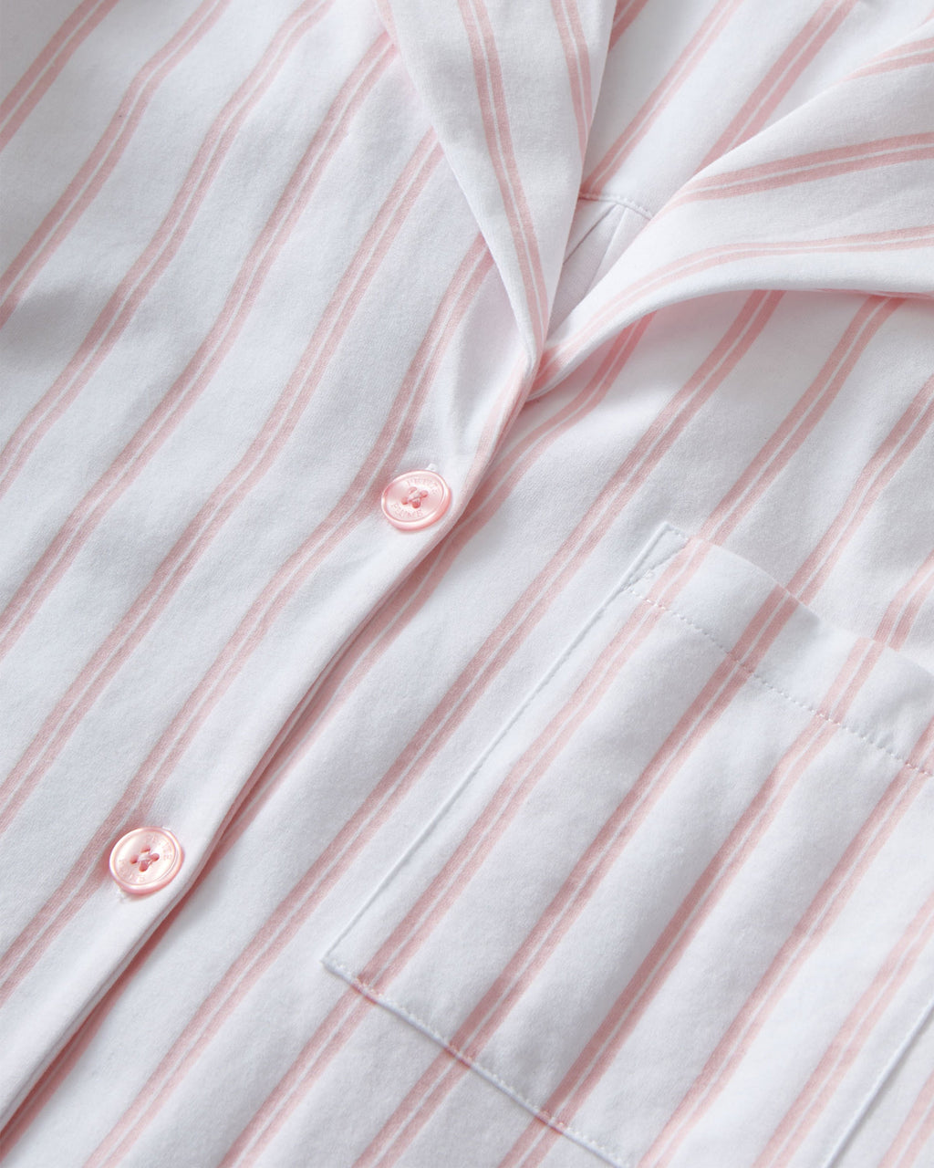 The Olivia Pima Short Set in Pink Stripe