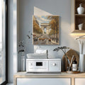 Autumn in Paris: Arc de Triomphe & Champs-Élysées Oil Painting Canvas Art