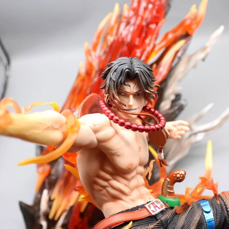 Portgas D. Ace One Piece Figurine, Anime Action Figures PVC Large Statue Collection 48cm