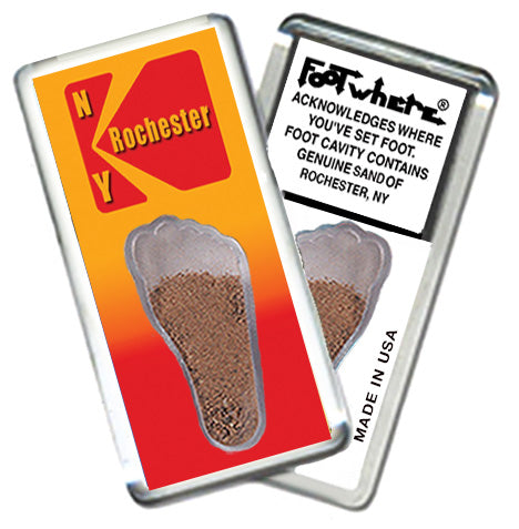 Rochester FootWhere® Souvenir Magnet. 72 pieces/ 6 assorted styles.
