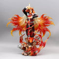 Rengoku Kyoujurou Flame Hashira Anime Figure, Demon Slayer Kimetsu no Yaiba Figurines 30 cm