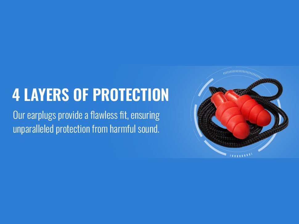 Tactical Ready Earplugs: Washable Corded (100 Pairs)