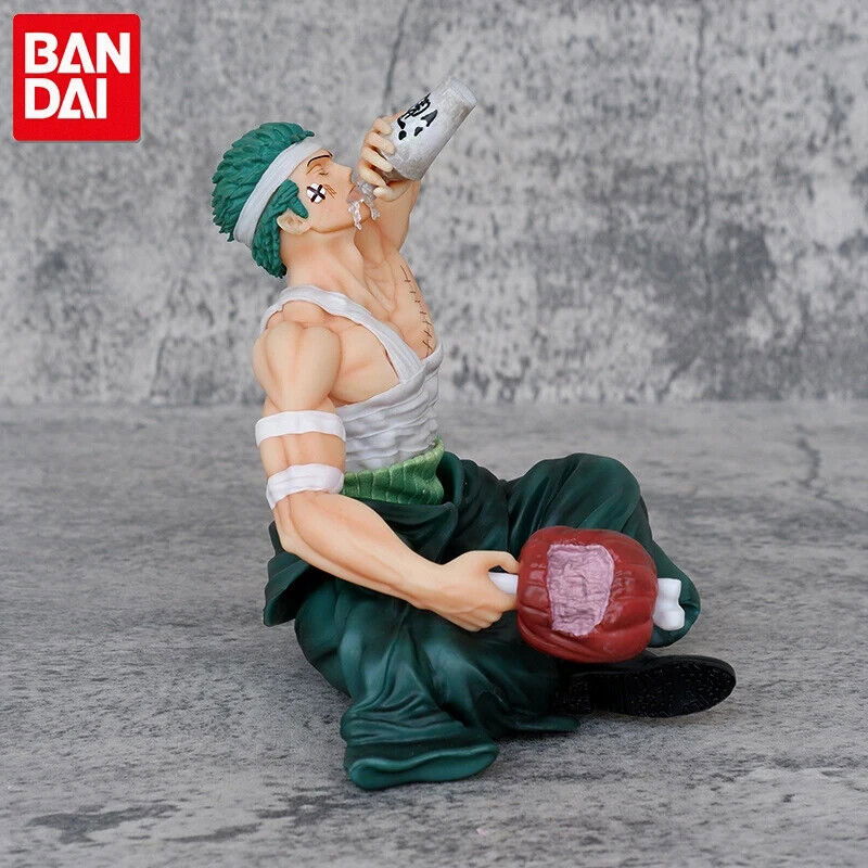 Roronoa Zoro Figure, Post Timeskip Injured Drunking Figurine, Anime Gifts 6 in