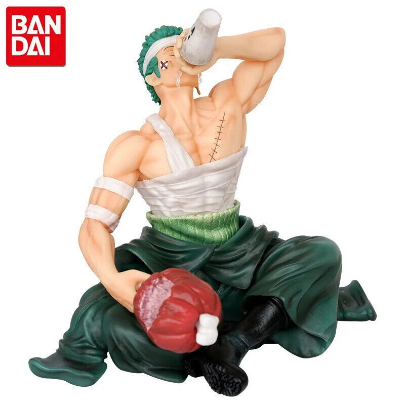 Roronoa Zoro Figure, Post Timeskip Injured Drunking Figurine, Anime Gifts 6 in