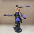 Roronoa Zoro Figurines, One Piece Action Figure 3 Sword Style Santoryu PVC Statue 28 CM