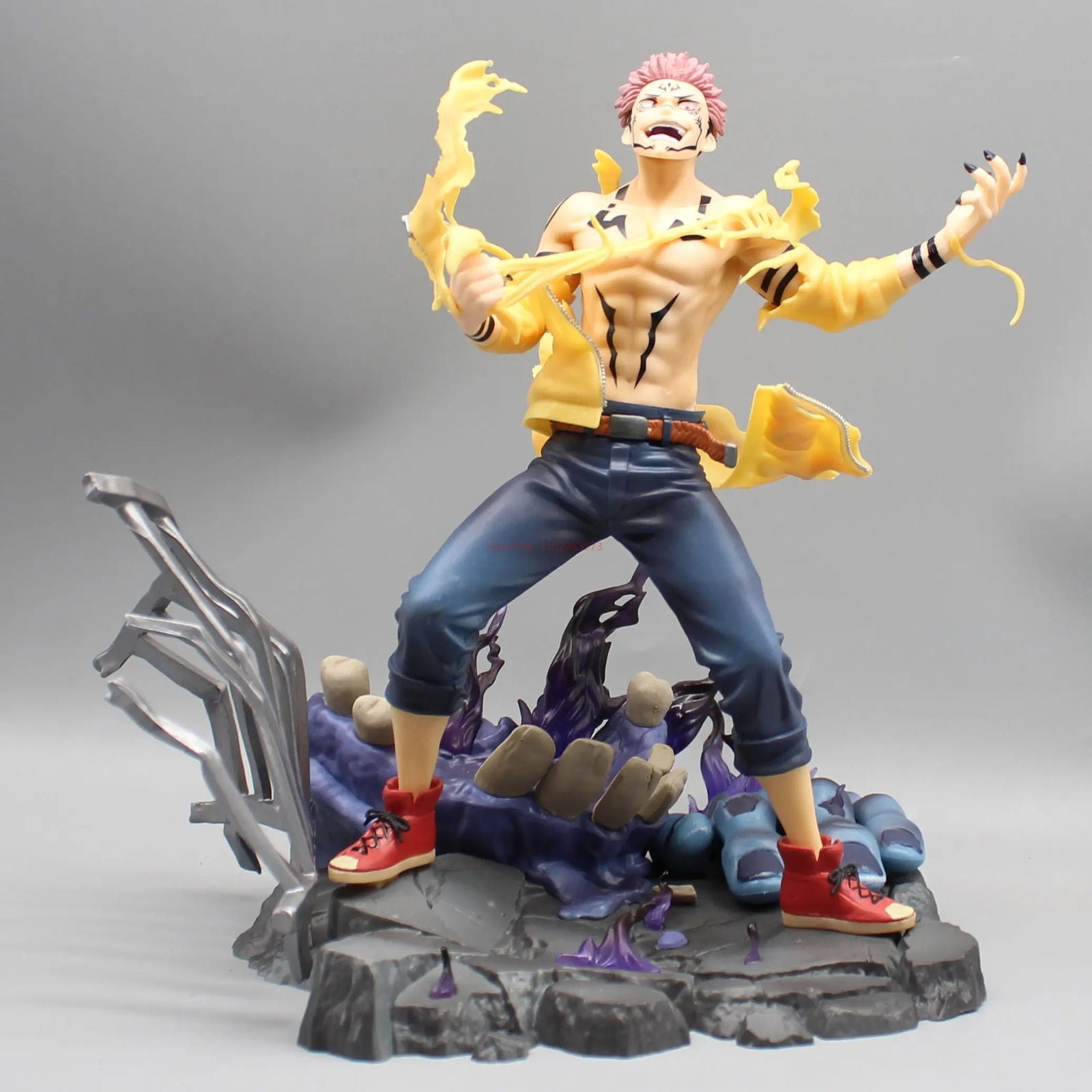 Ryomen Sukuna Anime Figure, Jujutsu Kaisen JJK Action Figurines Statue Collection 25 cm