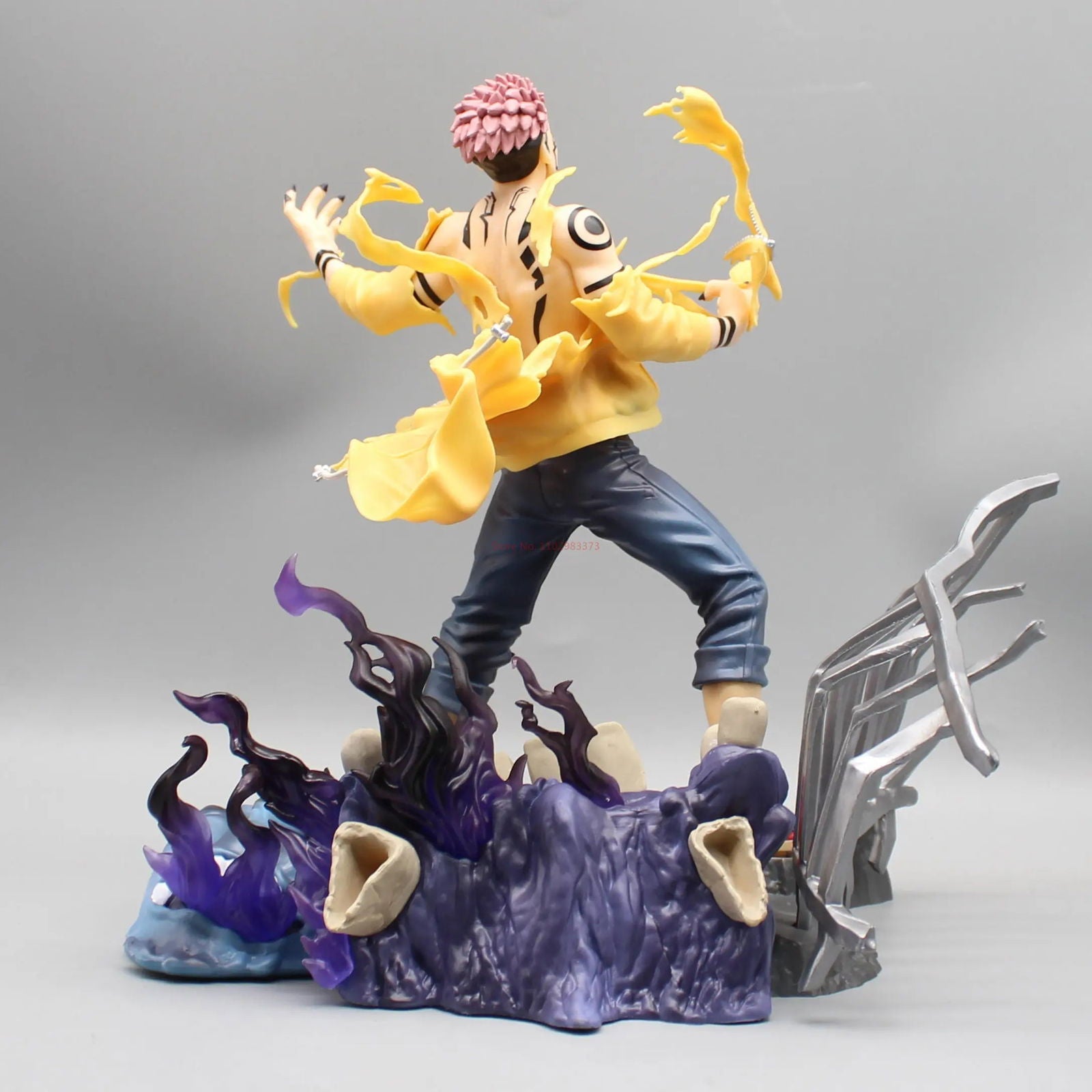 Ryomen Sukuna Anime Figure, Jujutsu Kaisen JJK Action Figurines Statue Collection 25 cm
