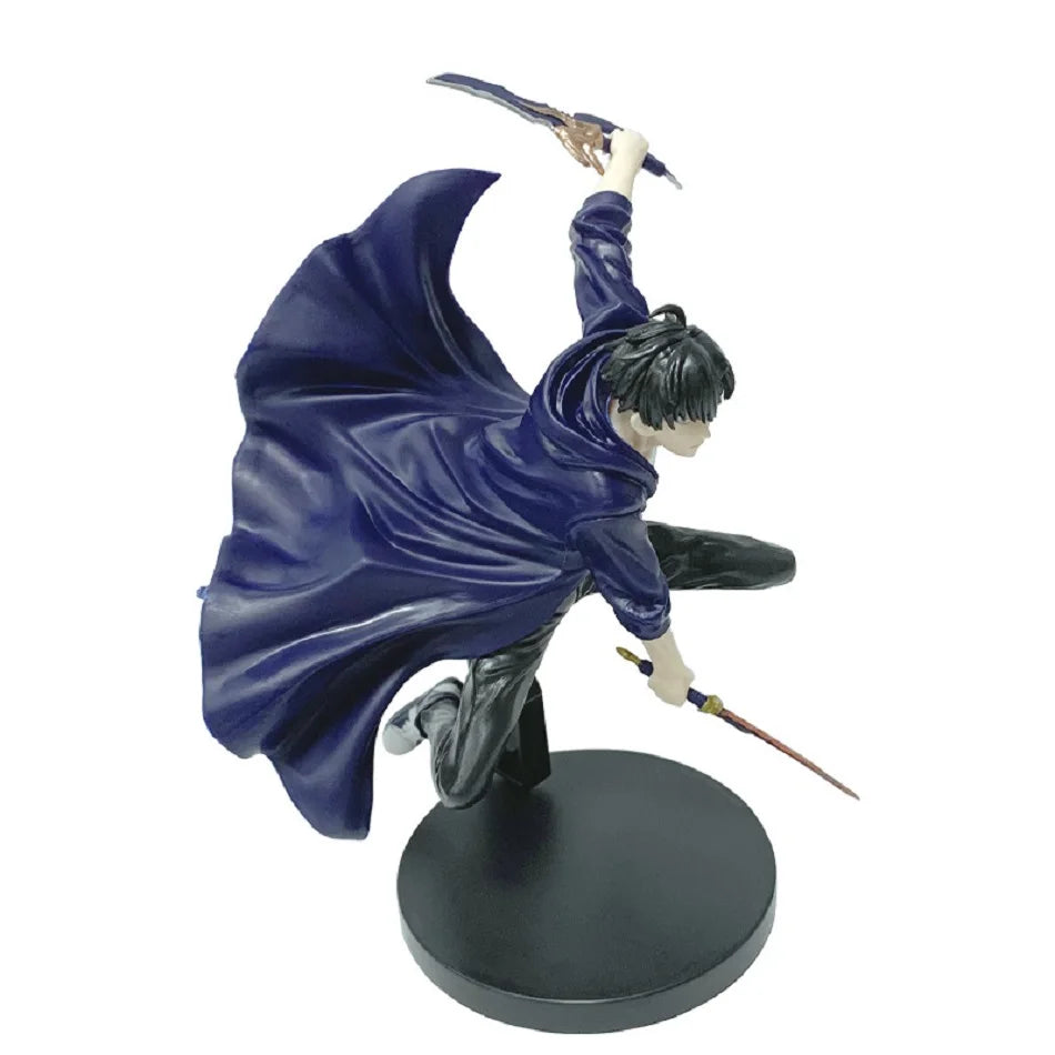 Sung Jinwoo Anime Figure, Solo Leveling Shadow Monarch King Action Figurines 18 CM