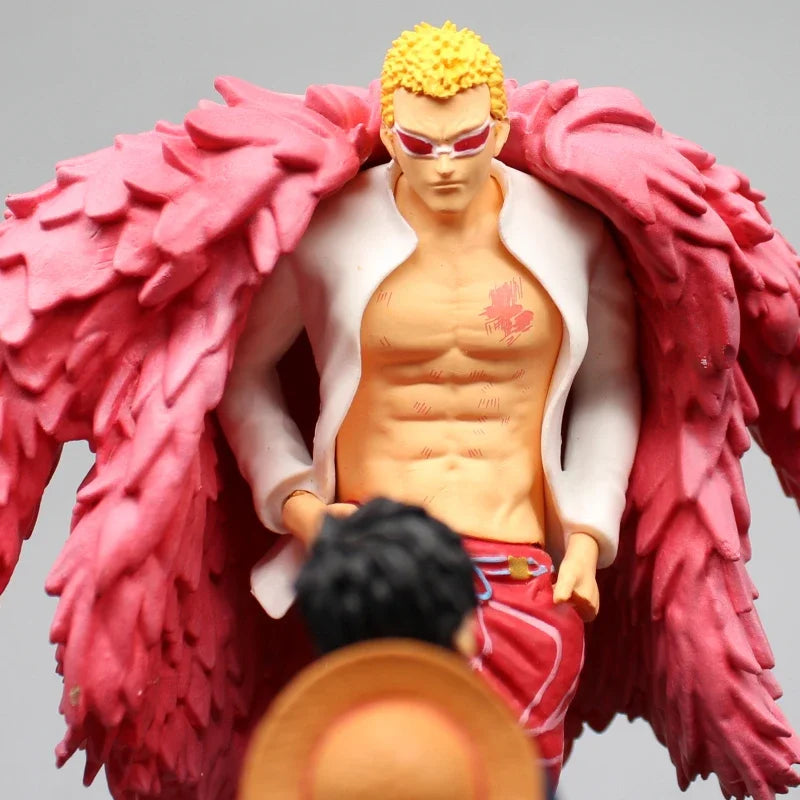 Doflamingo Donquixote Vs Monkey D. Luffy Anime Figures, Trafalgar Law KO One Piece Action Figurines 21 CM