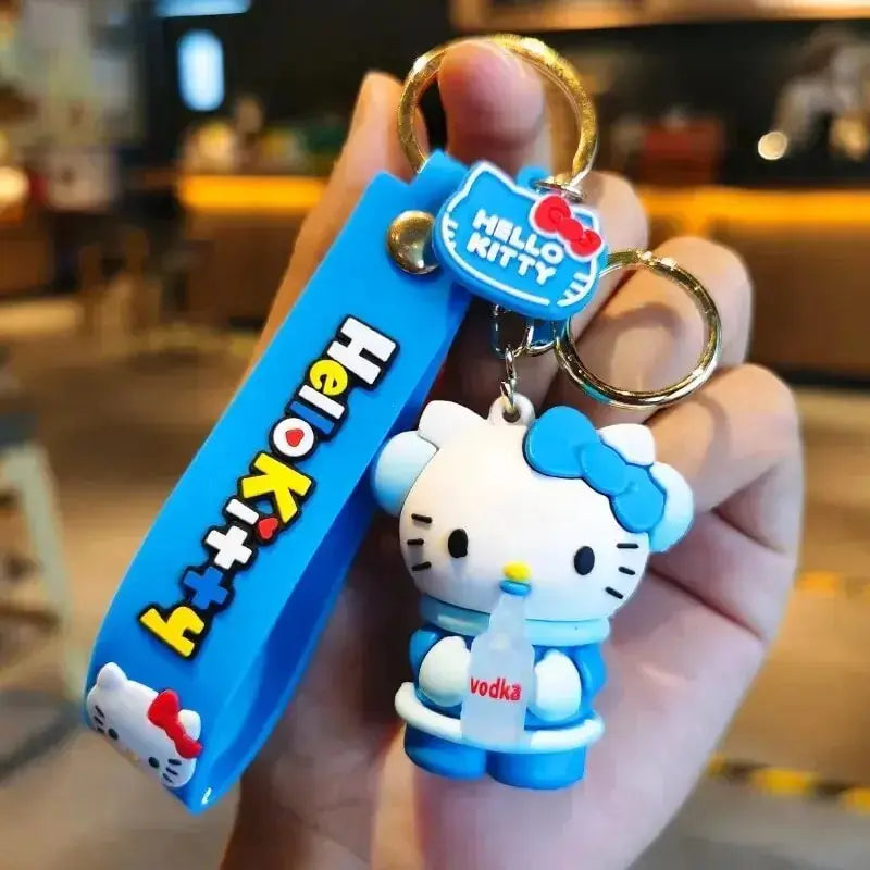 Sanrio Hello Kitty Key Chains, Kawaii Anime Cartoon Cinnamoroll Car Keychains Backpack Ornaments