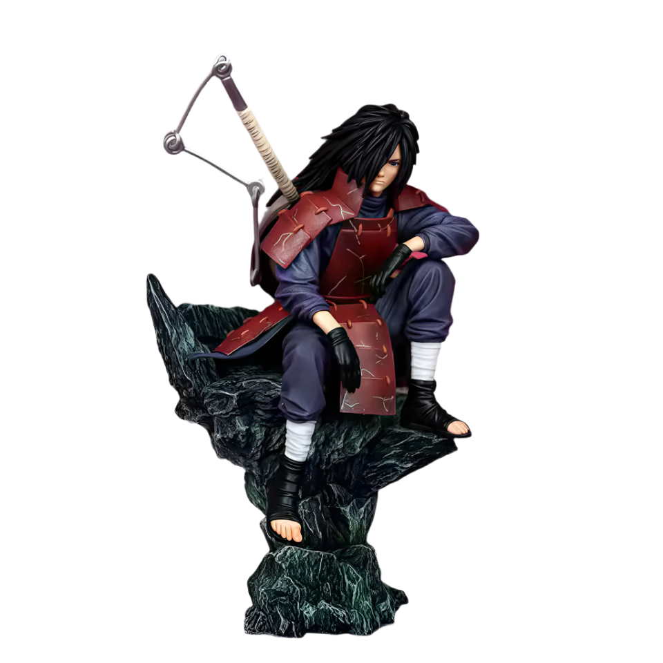 Uchiha Madara Anime Figure, Naruto Shippuden Fourth Great Shinobi War Statue Action Figurines 30 CM
