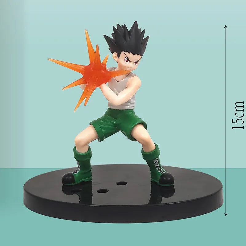 6 PCS Hunter X Hunter Figurines, Chrollo Killua Gon Hisoka Kurapika Illumi Action Figure PVC Statue