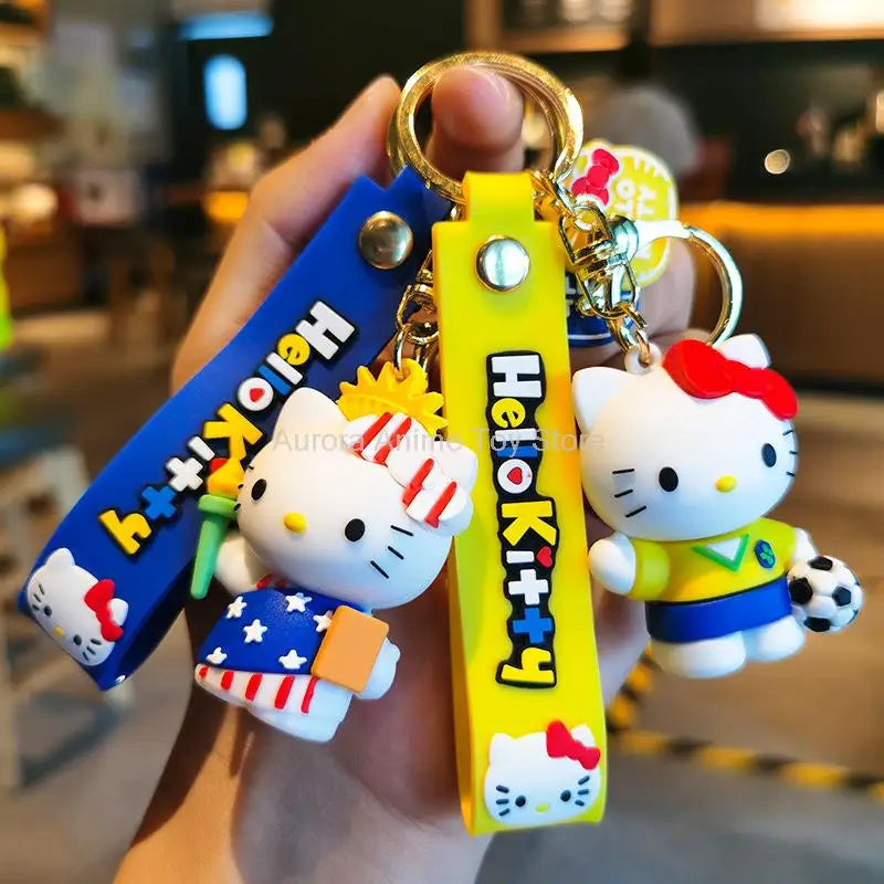 Sanrio Hello Kitty Key Chains, Kawaii Anime Cartoon Cinnamoroll Car Keychains Backpack Ornaments