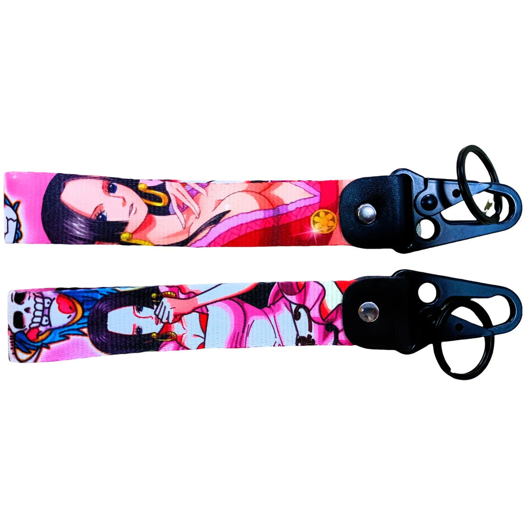 One Piece Keychain Lanyards, Anime Manga Badge Holder Pendant Portable Key Lanyard Accessories