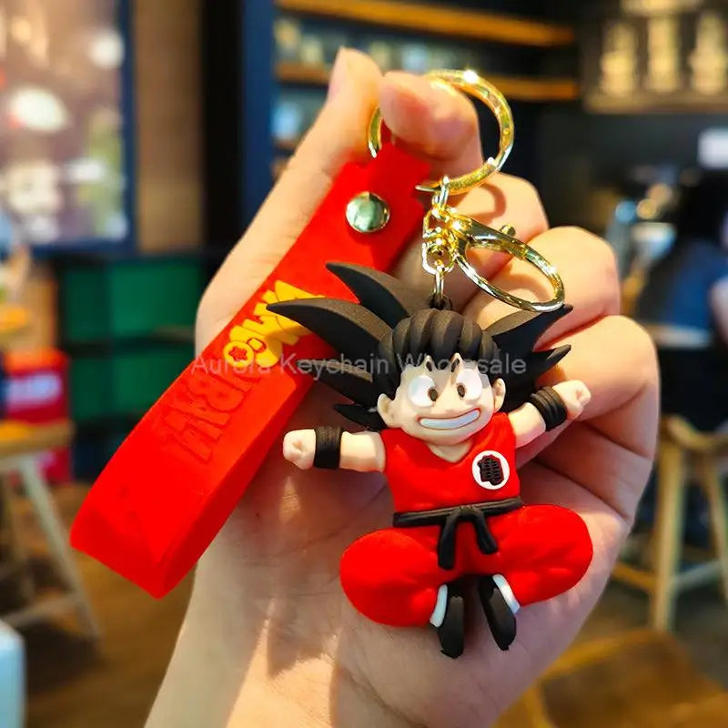 Dragon Ball Z Key Chains Anime Series Car Pendant Keyring Kids Accessories Gifts