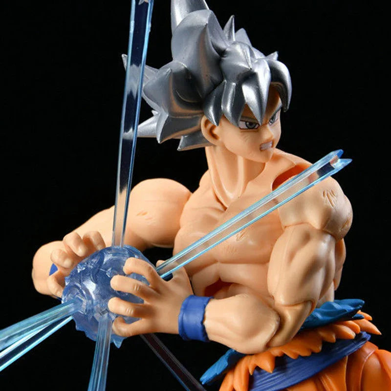 Ultra Instinct Goku Anime Figure, Dragon Ball Z Super Action Figurine White Haired 16 CM