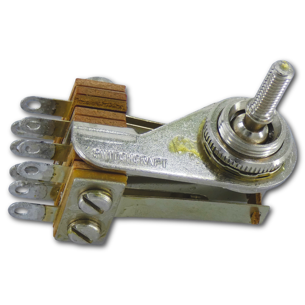 3-Way Sideways DPDT Toggle Switch for 3-Pickup Gibson® Guitars