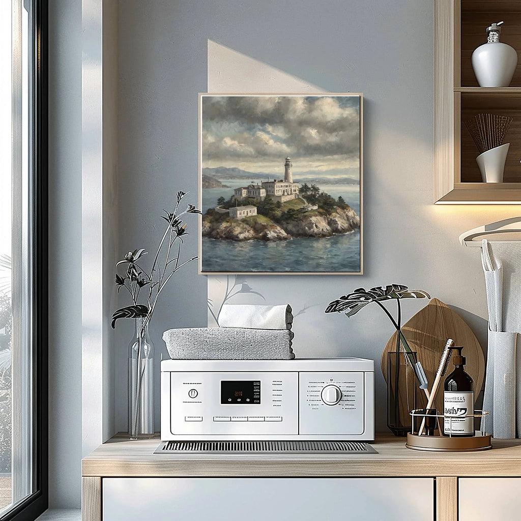Alcatraz Poster Canvas Artwork - San Francisco Collection