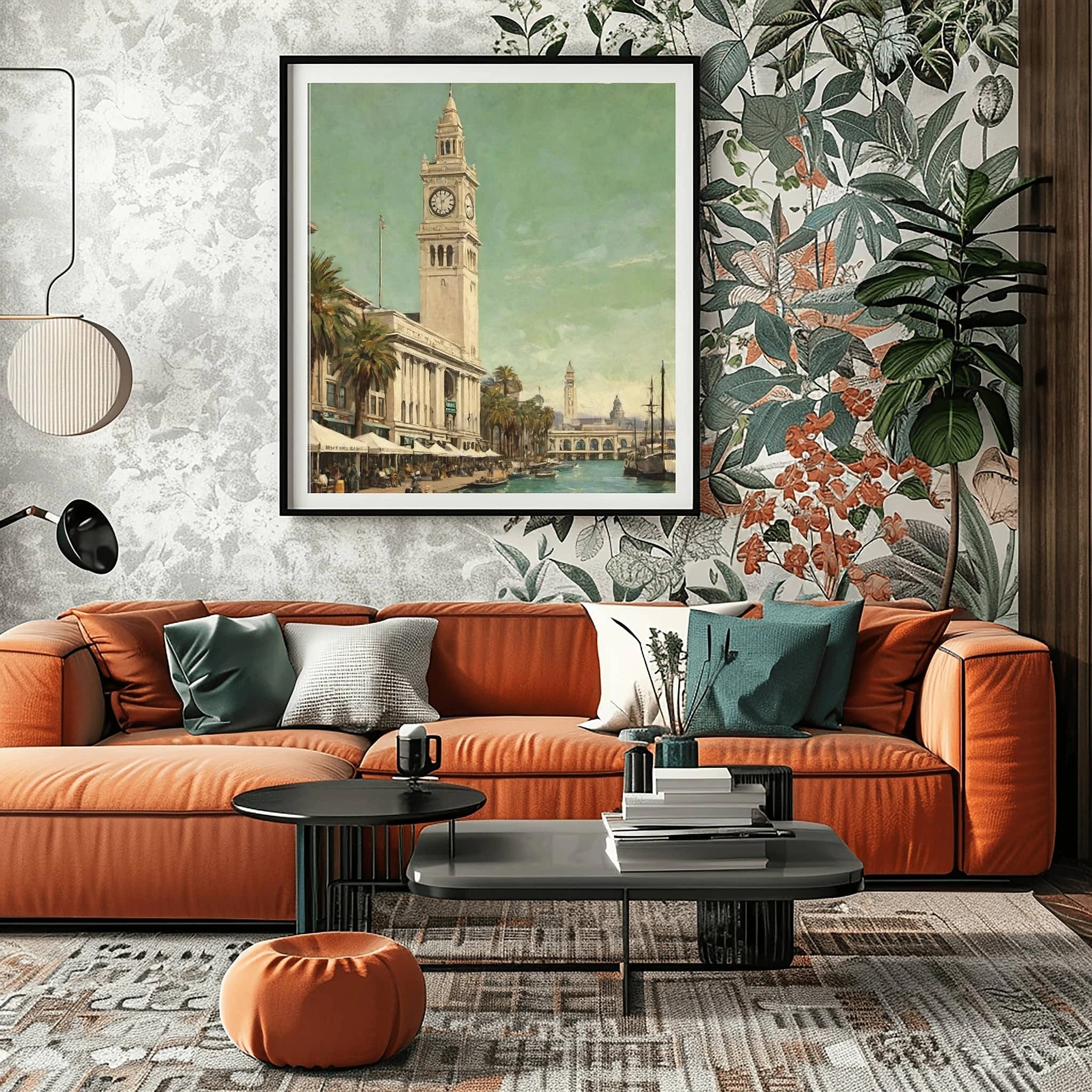 Ferry Building Poster Canvas Artwork - San Francisco Collection