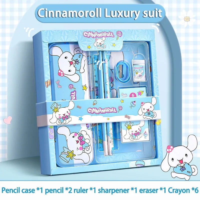 Sanrio Family Cinnamoroll, Kuromi, and Melody Stationery Gift Box Set, Children's Gift Back-to-School Christmas Gift