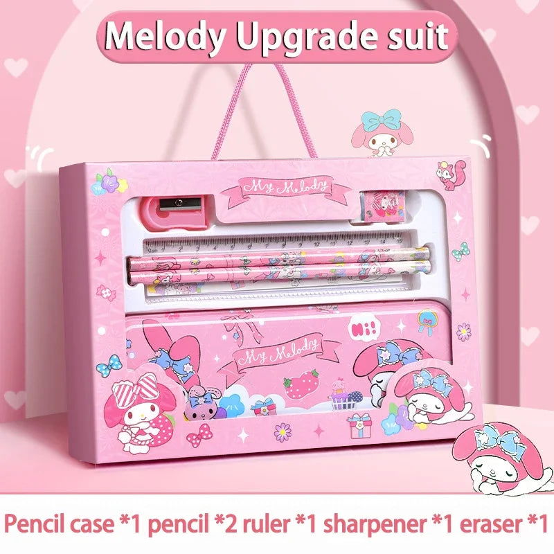 Sanrio Family Cinnamoroll, Kuromi, and Melody Stationery Gift Box Set, Children's Gift Back-to-School Christmas Gift