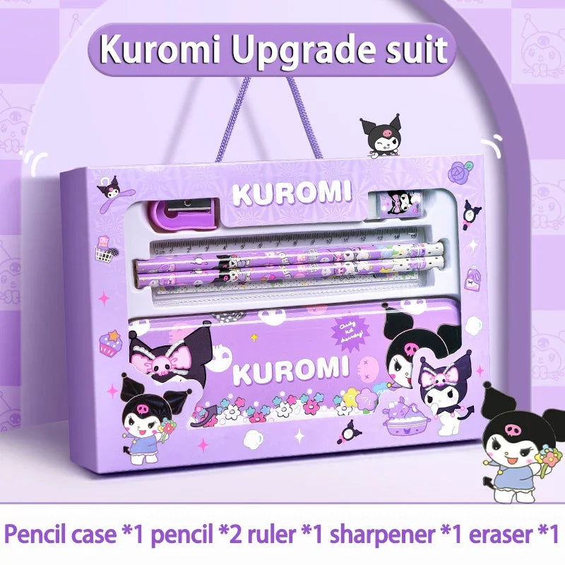 Sanrio Family Cinnamoroll, Kuromi, and Melody Stationery Gift Box Set, Children's Gift Back-to-School Christmas Gift