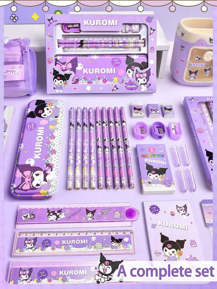Sanrio Family Cinnamoroll, Kuromi, and Melody Stationery Gift Box Set, Children's Gift Back-to-School Christmas Gift