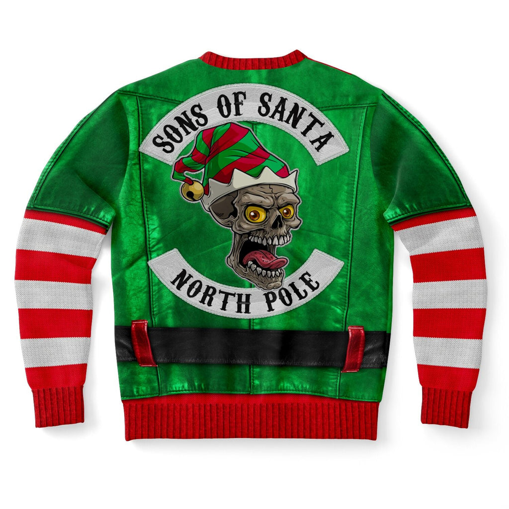 Santa's Little Biker Help Christmas Sweatshirt