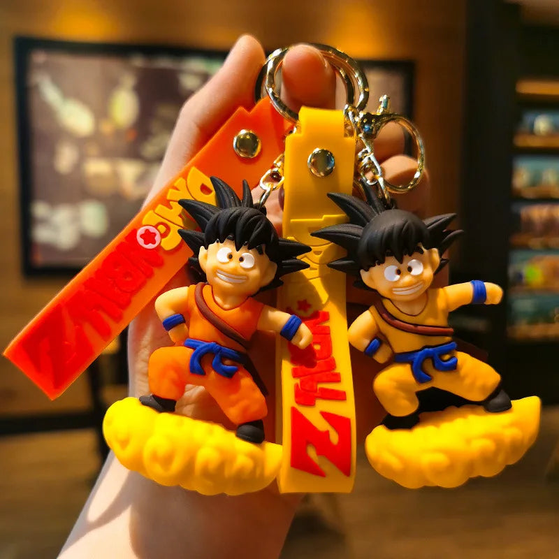 Dragon Ball Z Key Chains Anime Series Car Pendant Keyring Kids Accessories Gifts
