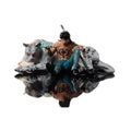 Trafalgar D. Water Law and Snow Leopard Anime Figurine, One Piece Action Figures Statues 25 CM