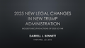 2025 Biggest Legal Changes in Trump Administration