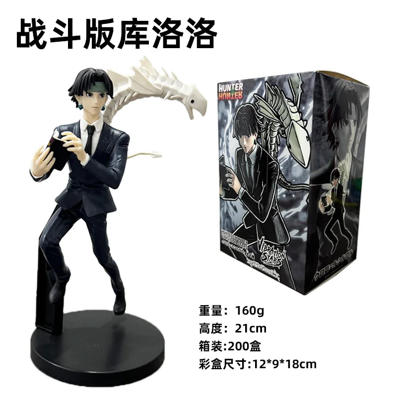 6 PCS Hunter X Hunter Figurines, Chrollo Killua Gon Hisoka Kurapika Illumi Action Figure PVC Statue