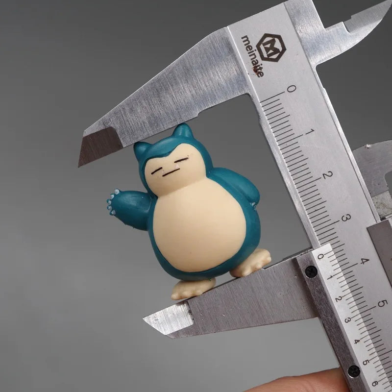 5 Pcs Snorlax Cake Topper Figurines, Pokemon Anime Mini Figure 1.8-3cm Cake Decor Kawaii Ornaments
