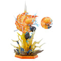 Agatsuma Zenitsu LED Anime Figure, Demon Slayer Action Figurines PVC Statue 35 CM