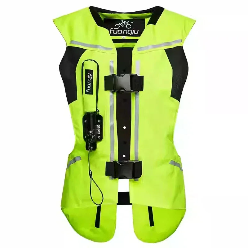 Motorcycle Airbag Protective Vest Anti-Fall Anti-Tear Equestrian Inflatable Vest Safety Riding Comfort Reflective Balloon Suit