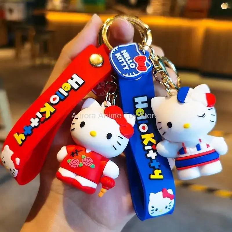 Sanrio Hello Kitty Key Chains, Kawaii Anime Cartoon Cinnamoroll Car Keychains Backpack Ornaments