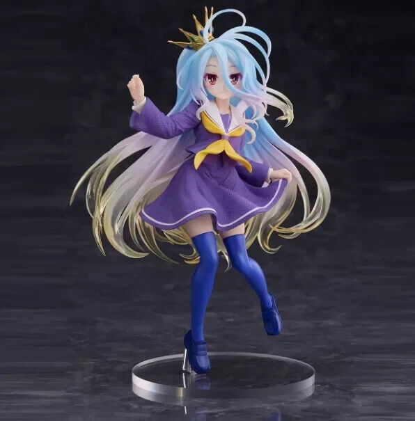 Shiro Figure, No Game No Life Figurine, Anime Toys Statues Gifts 7 in