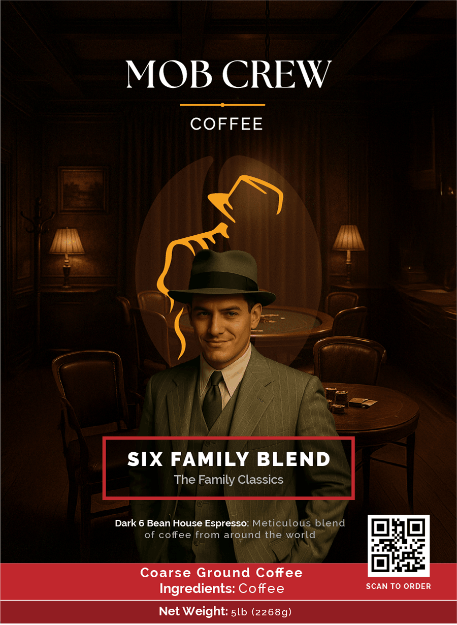 Six Family Blend Espresso Dark Roast 5lb - Experience the Depth