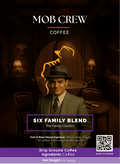 Six Family Blend Espresso Roast Coffee 1lb - Experience Rich Depth in Every Sip