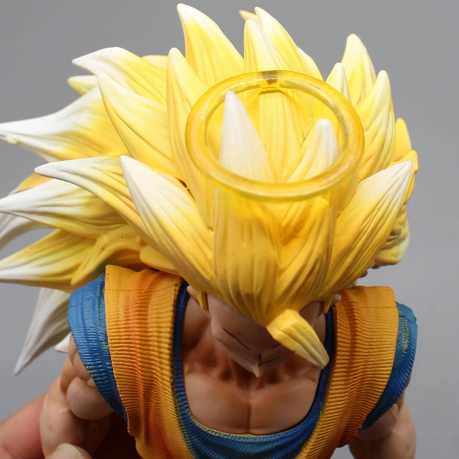 Son Goku Super Saiyan 3 Half Bust Anime Figure, Dragon Ball Z Figurines PVC Statue Collection 20 cm