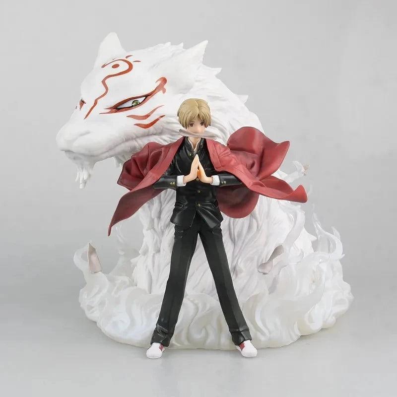 Takashi Natsume & Madara Youkai Form Anime Figures, Natsume's Book of Friends Figurines Yuujinchou PVC 19 CM